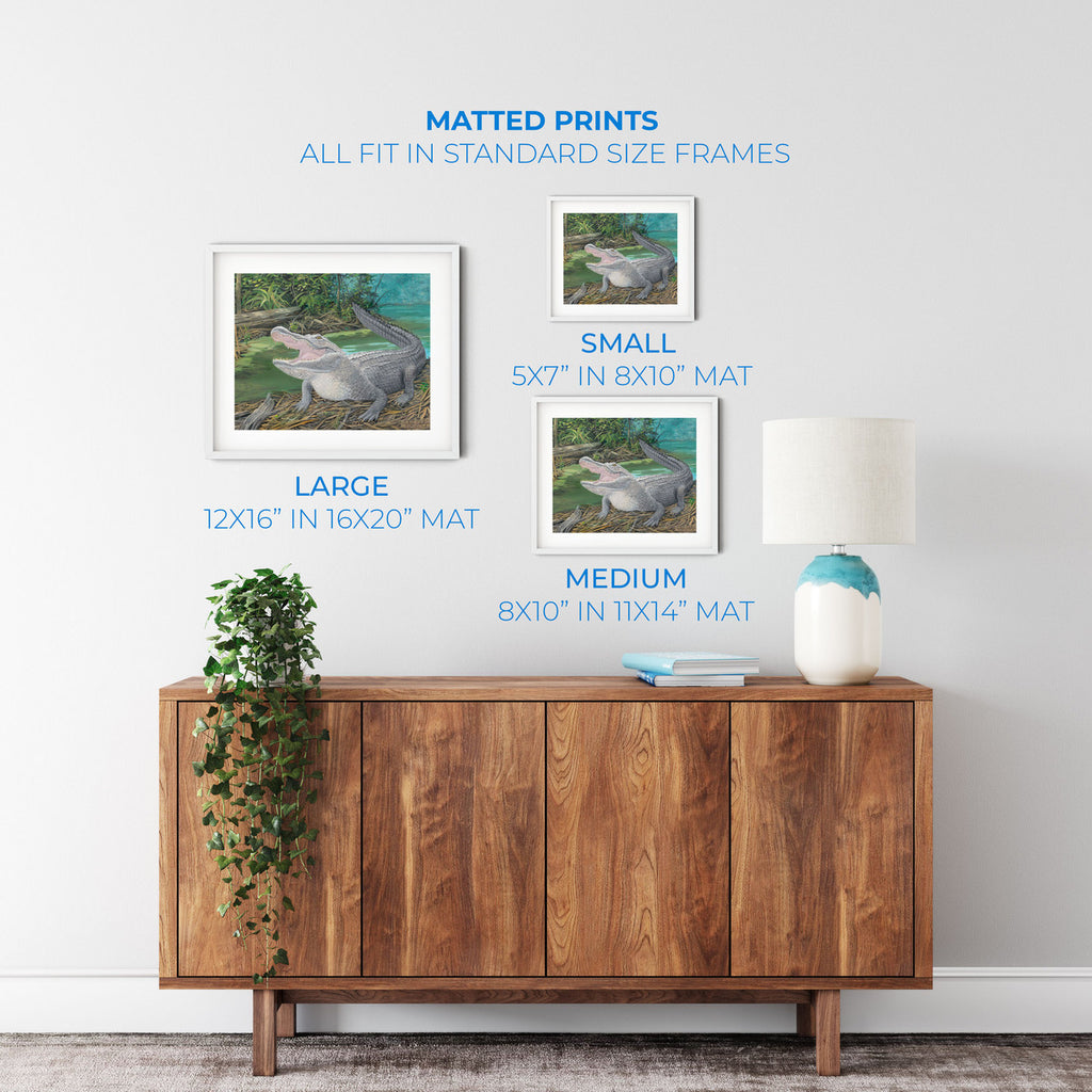 Mouthing Off – Matted Art Print