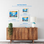 Sea Blast – Coastal Marine Life Matted Art Print
