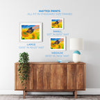 Sunflower Dreams – Butterfly Matted Art Print