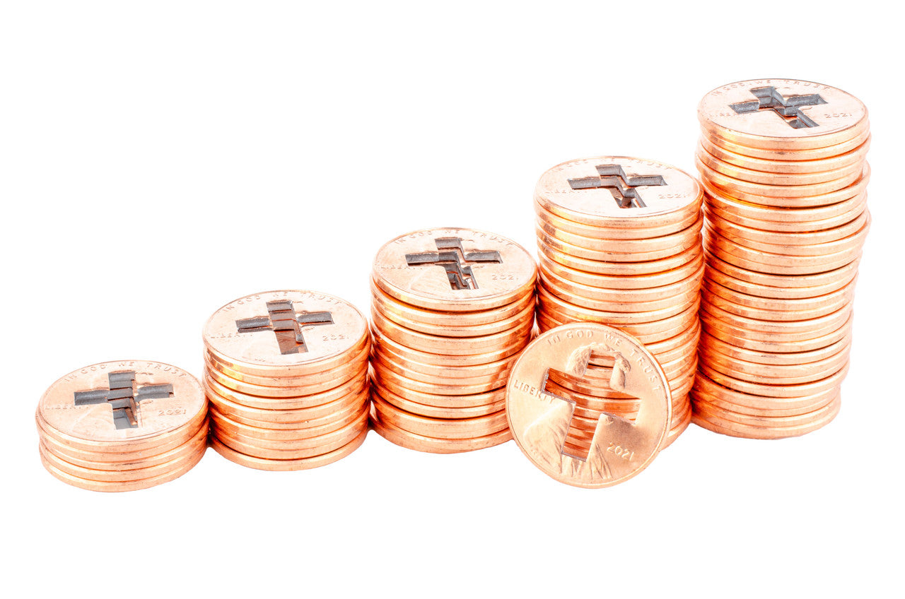 Shiny Cross Pennies from Heaven – Perfectly Cut Cross Pennies