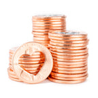 Shiny Heart Pennies from Heaven – Perfectly Cut Heart Pennies