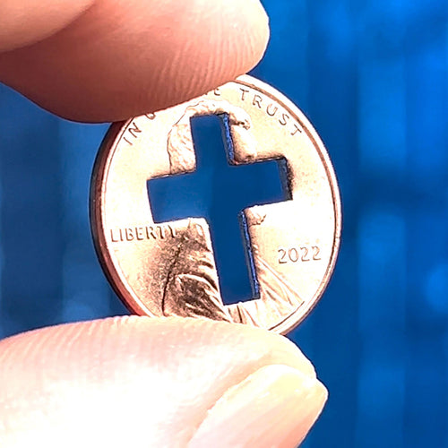 Shiny Cross Pennies from Heaven – Perfectly Cut Cross Pennies
