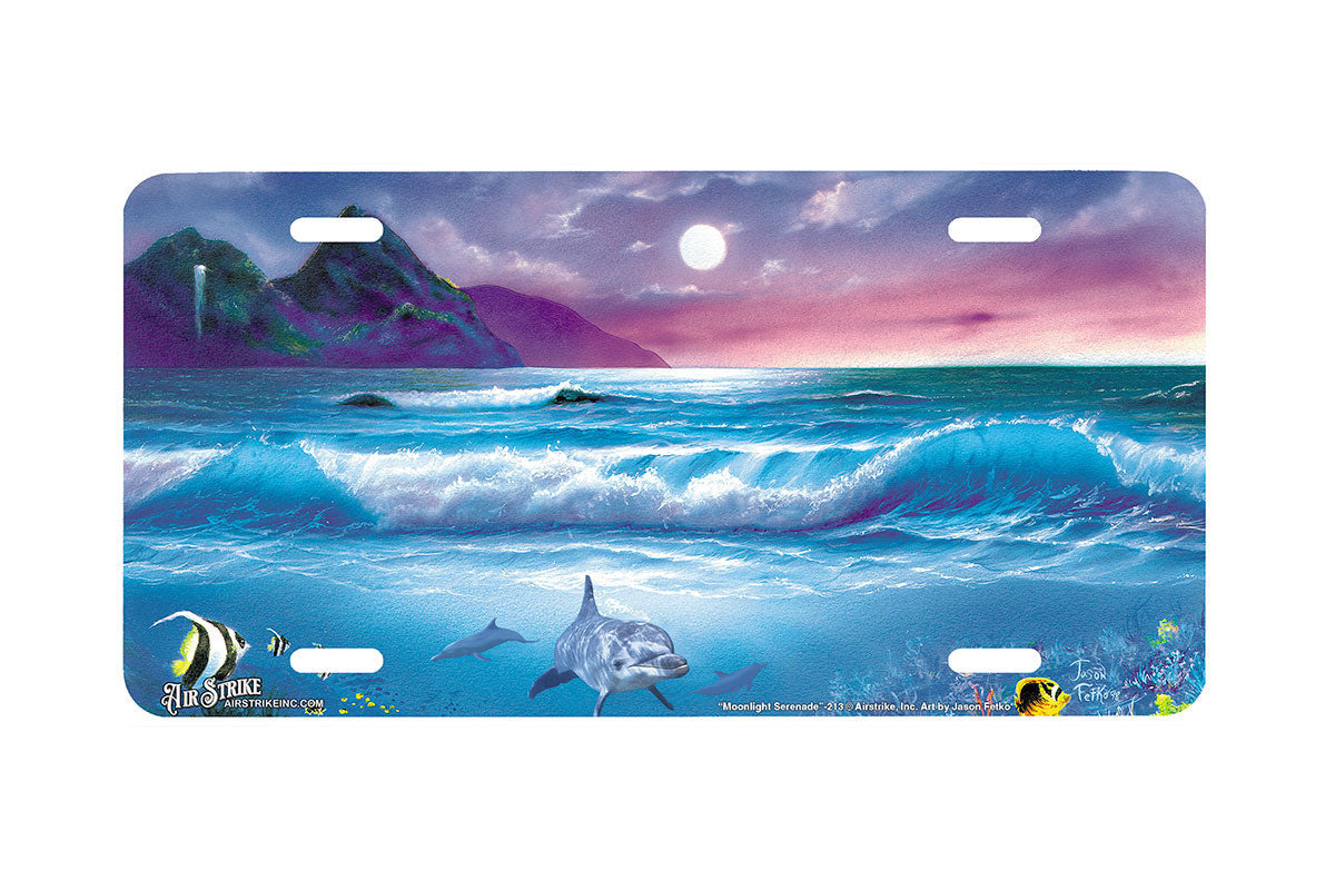 "Moonlight Serende" - Decorative License Plate