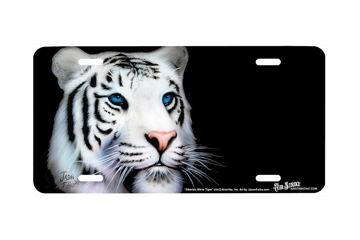"Siberian White Tiger II" - Decorative License Plate