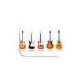 "Guitars" - 2.5" X 3.5" Rectangle Fridge Magnets