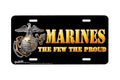 "Marines The Few and Proud" - Decorative License Plate