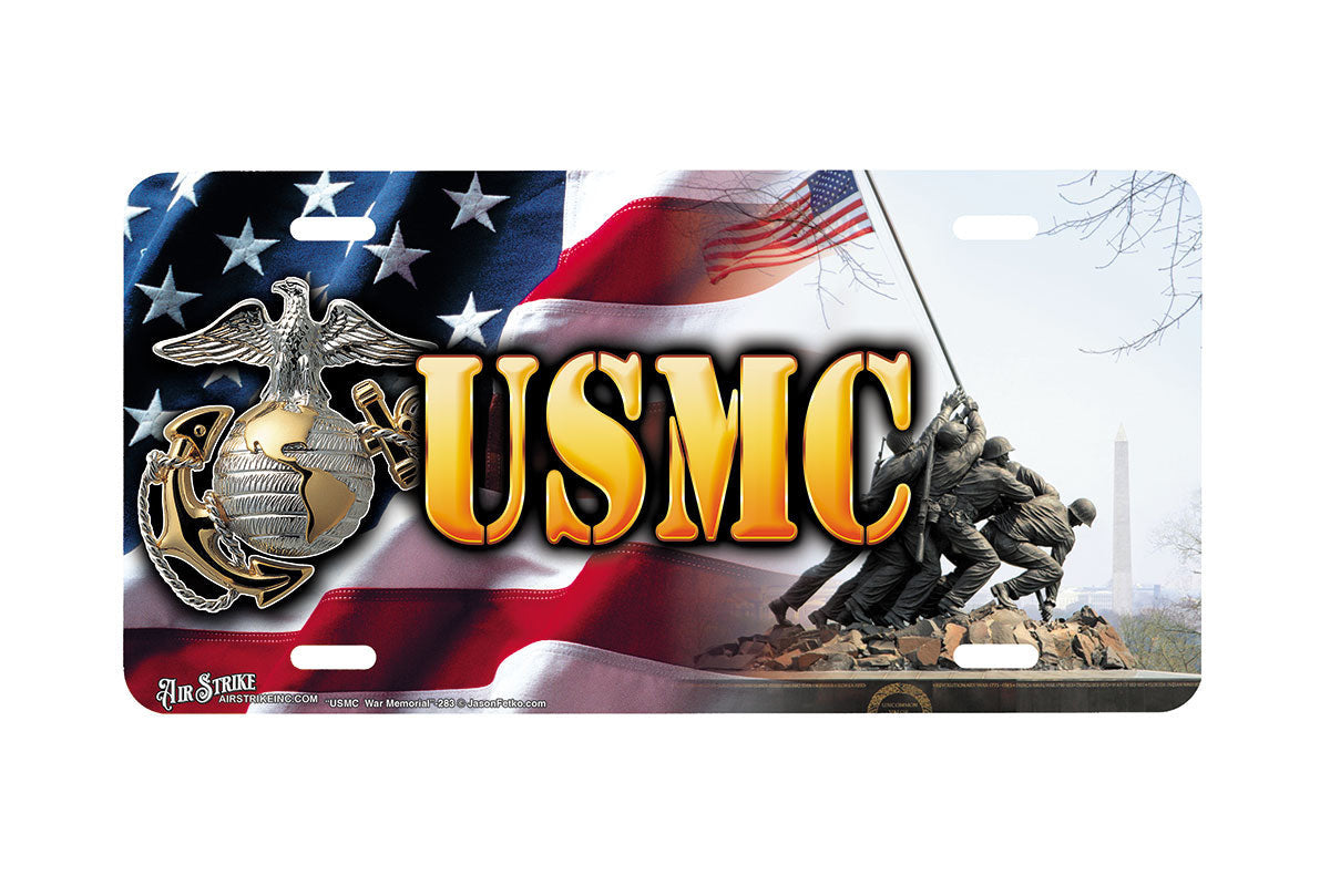 "USMC War Memorial" - Decorative License Plate