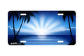 "Blue Sunburst" - Decorative License Plate