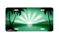 "Green Sunburst" - Decorative License Plate