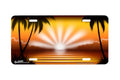 "Golden Sunburst" - Decorative License Plate