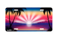 "Evening Sunburst" - Decorative License Plate
