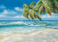 Tropical Beach – Matted Art Print