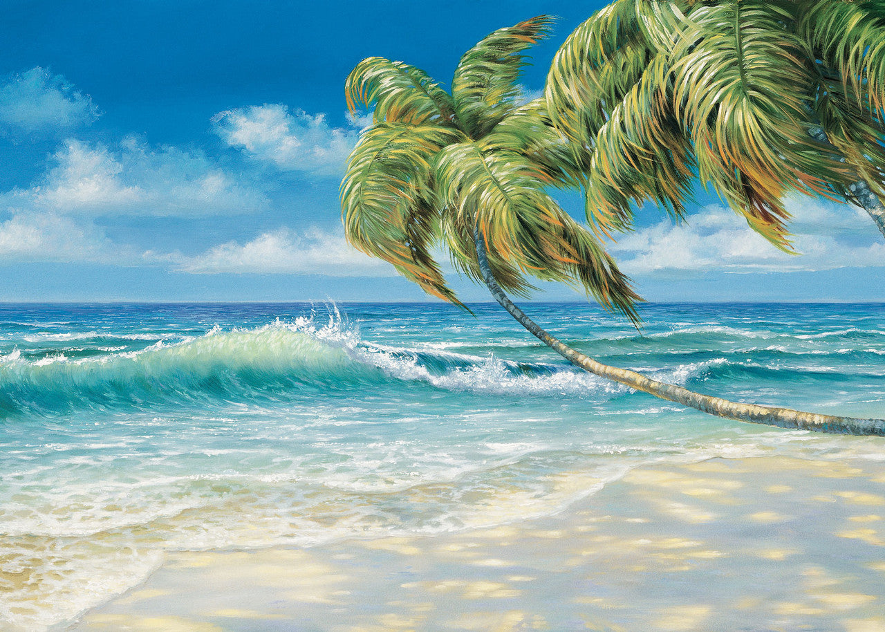 Tropical Beach – Matted Art Print