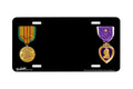 "Vietnam Service and Purple Heart Medal" - Decorative License Plate