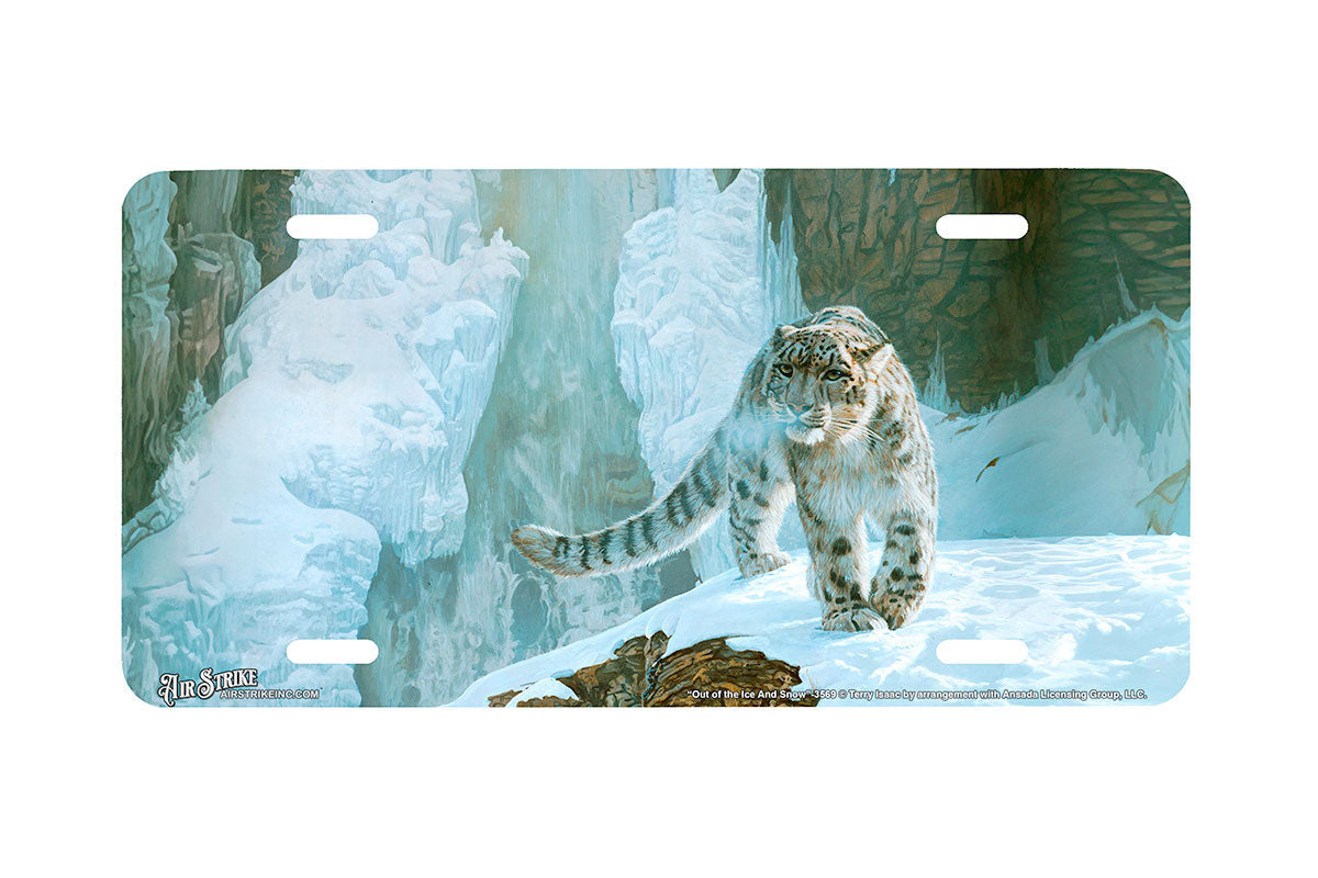 "Out of the Ice and Snow" - Decorative License Plate