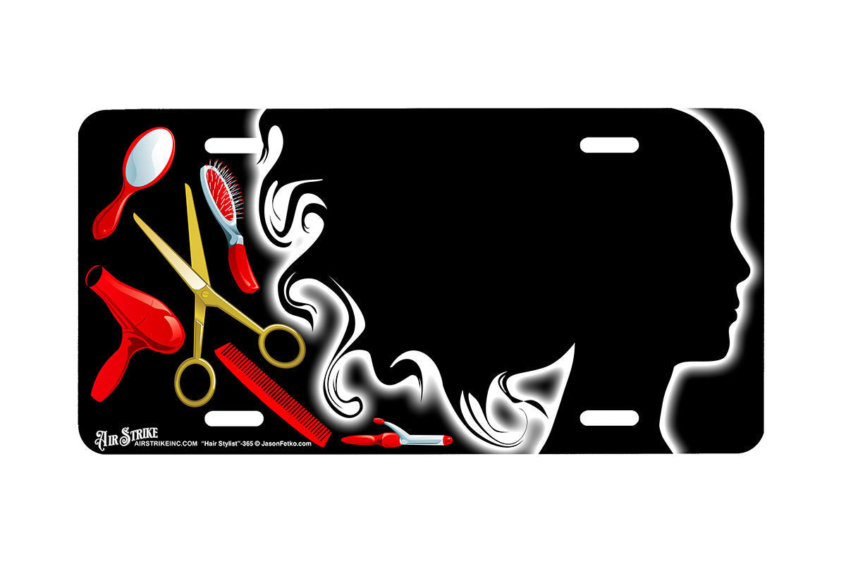 "Hair Sylist" - Decorative License Plate