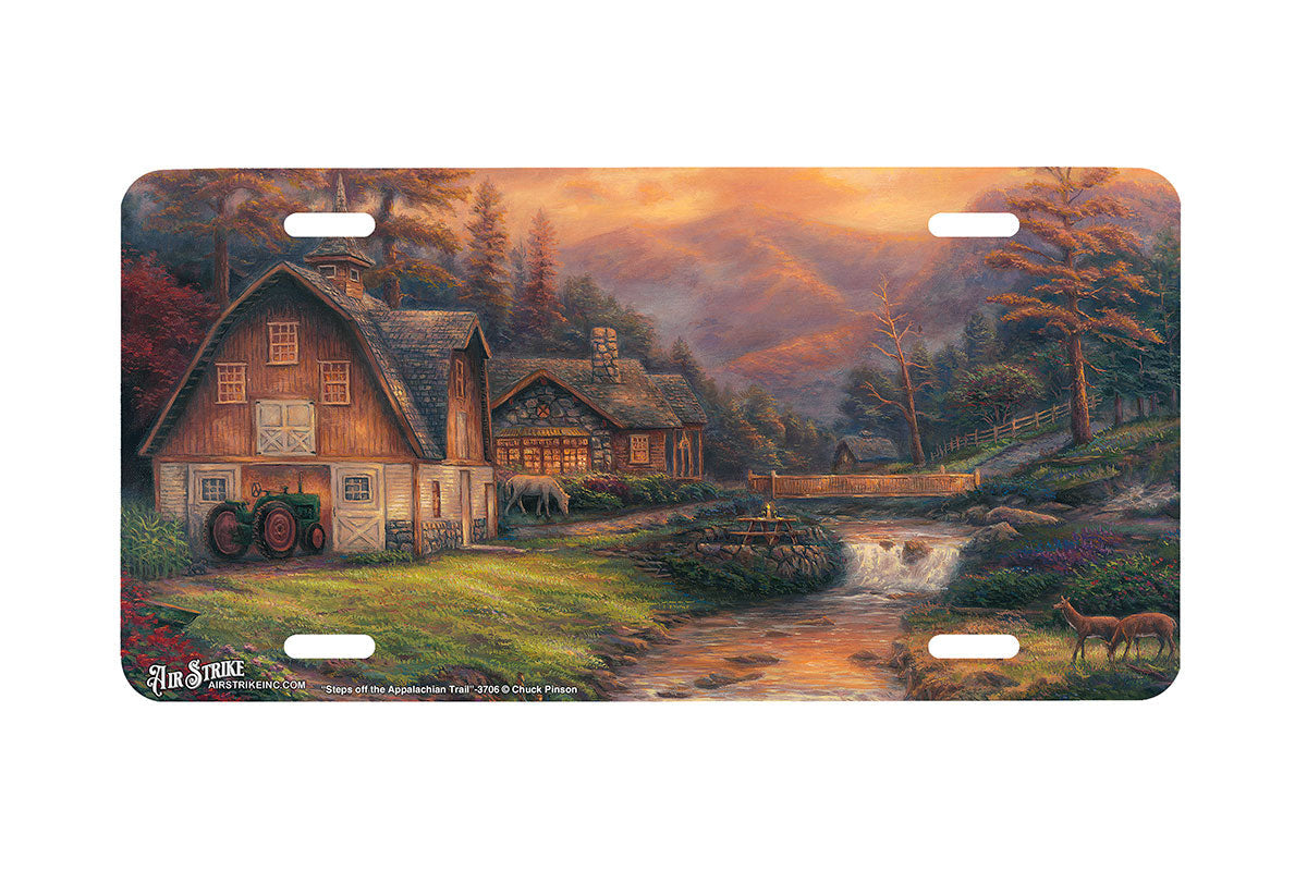 "Steps Off The Appalachian Trail" - Decorative License Plate