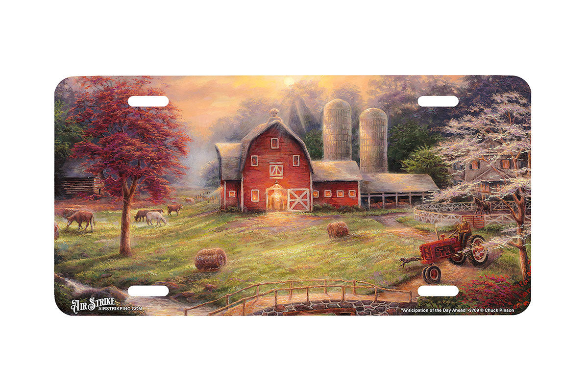"Anticipation Of The Day Ahead" - Decorative License Plate