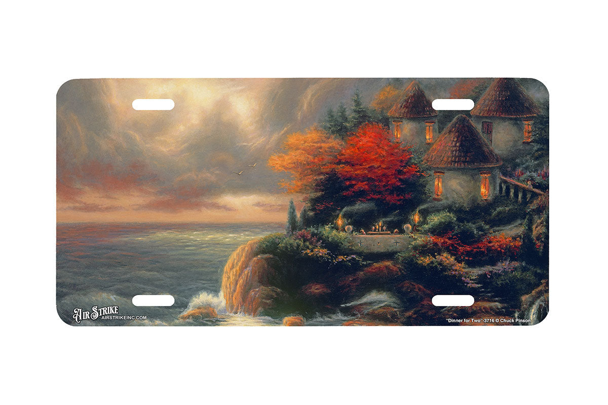 "Dinner For Two" - Decorative License Plate