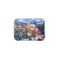 "Sledding To Town" - 2.5" X 3.5" Rectangle Fridge Magnets