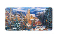 "Sledding To Town" - Decorative License Plate