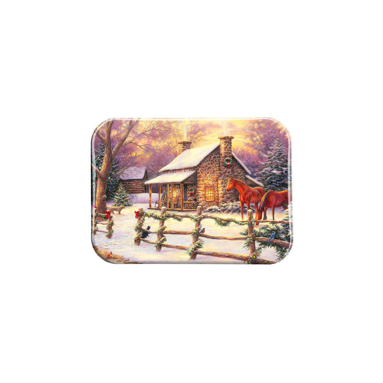 "Mariannes Winter Hideaway" - 2.5" X 3.5" Rectangle Fridge Magnets