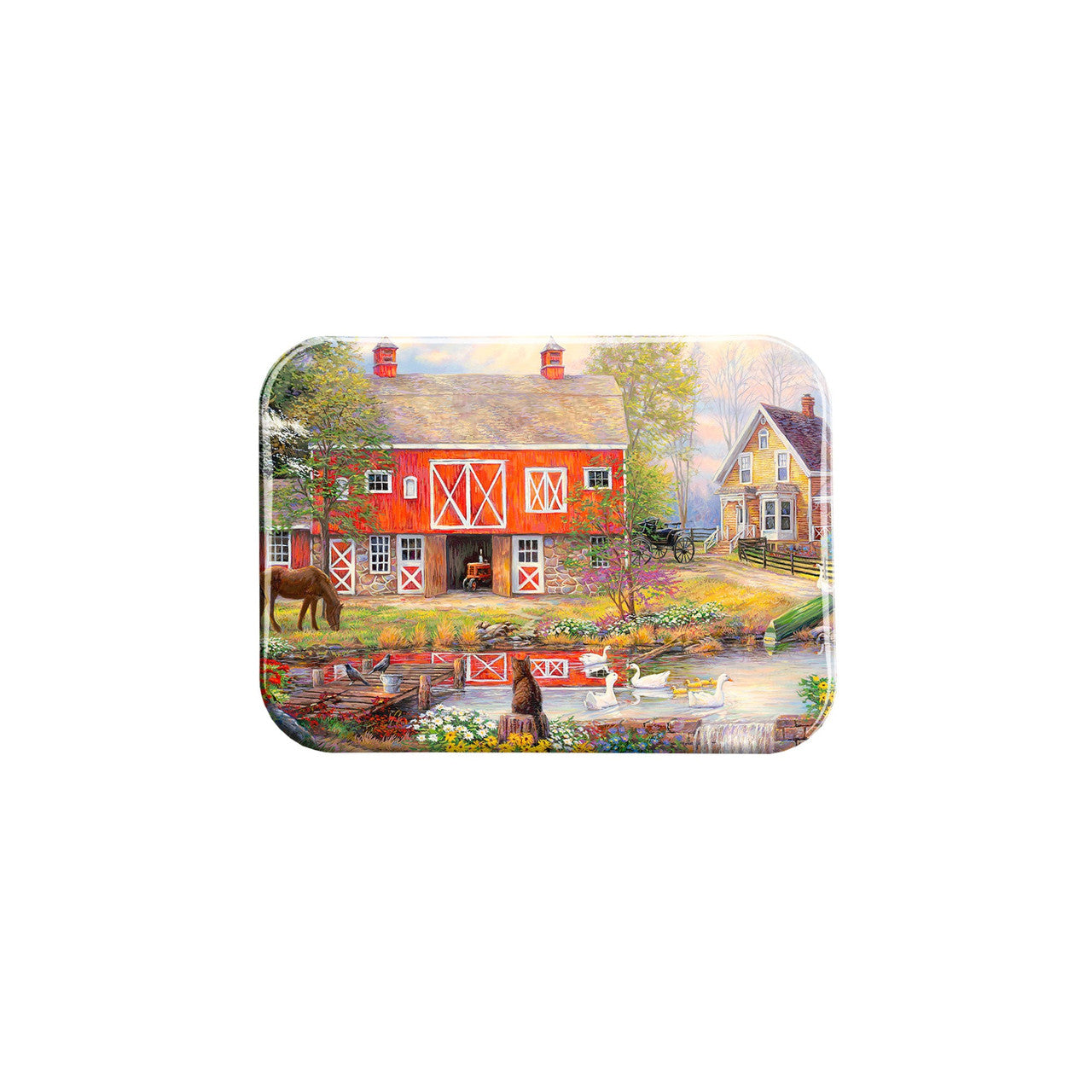"Reflections On Country Living" - 2.5" X 3.5" Rectangle Fridge Magnets