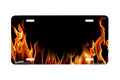 "Real Flames" - Decorative License Plate