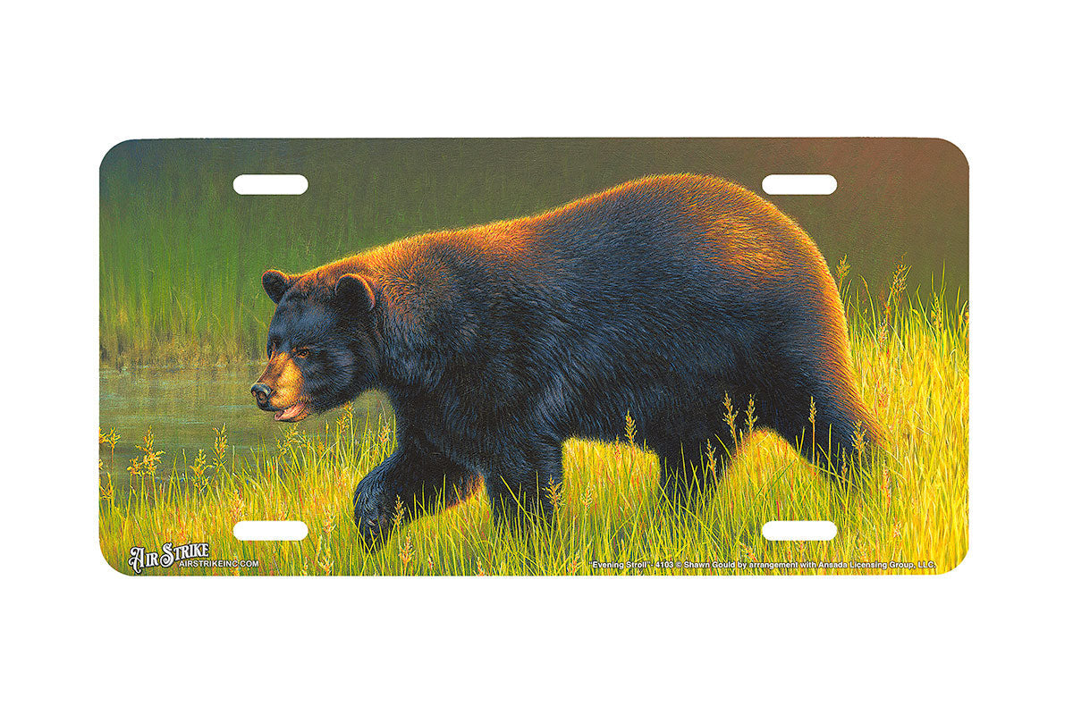 "Evening Stroll" - Decorative License Plate