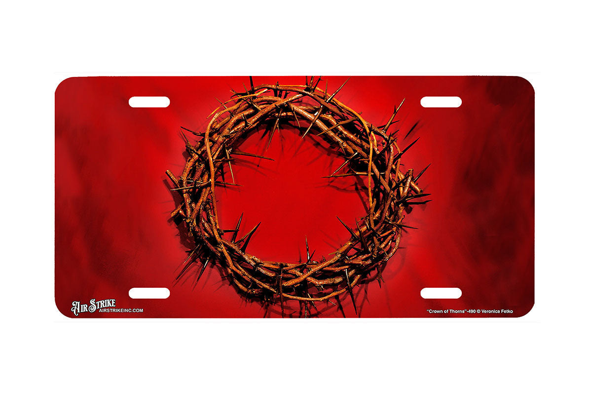 "Crown of Thorns" - Decorative License Plate