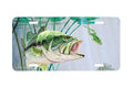 "Bass And Leopard Frog" - Decorative License Plate