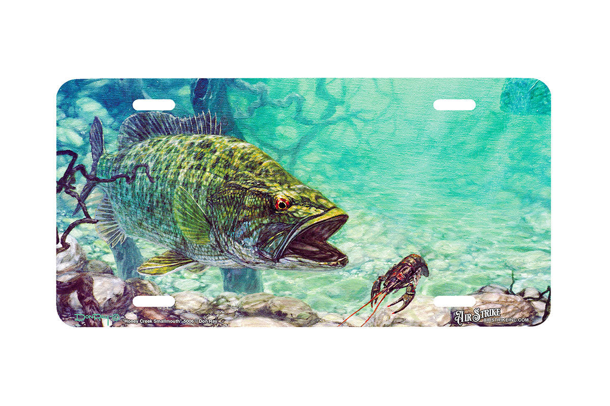 "Honey Creek Smallmouth" - Decorative License Plate