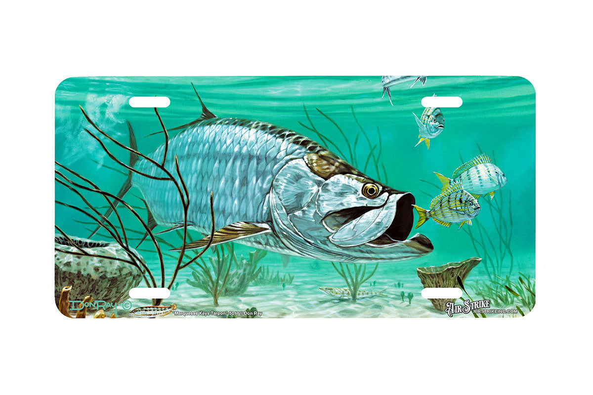 "Marquesas Keys Tarpon II" - Decorative License Plate