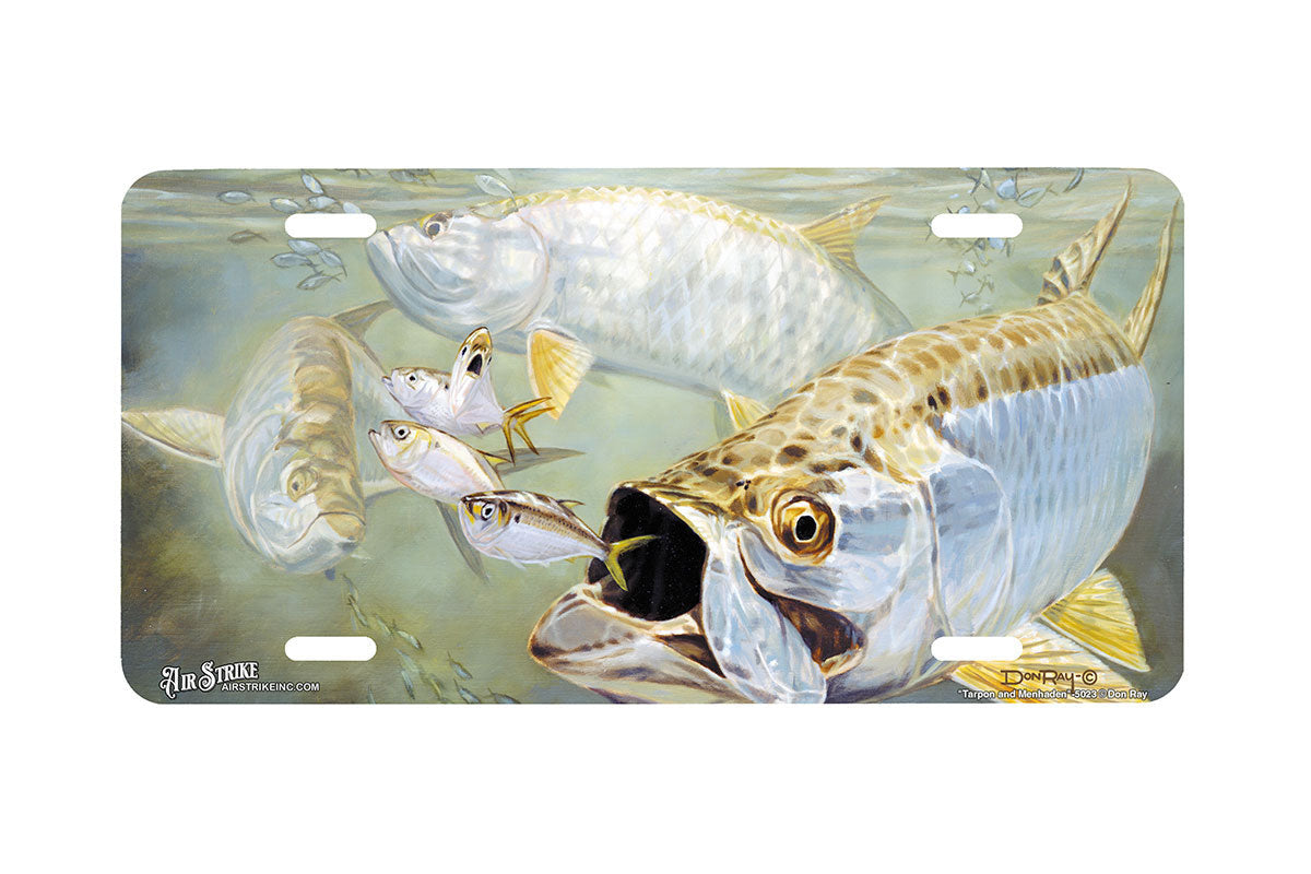 "Tarpon Menhaden" - Decorative License Plate