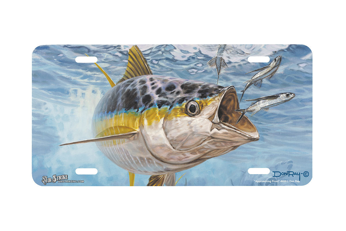 "Approaching Front" - Decorative License Plate