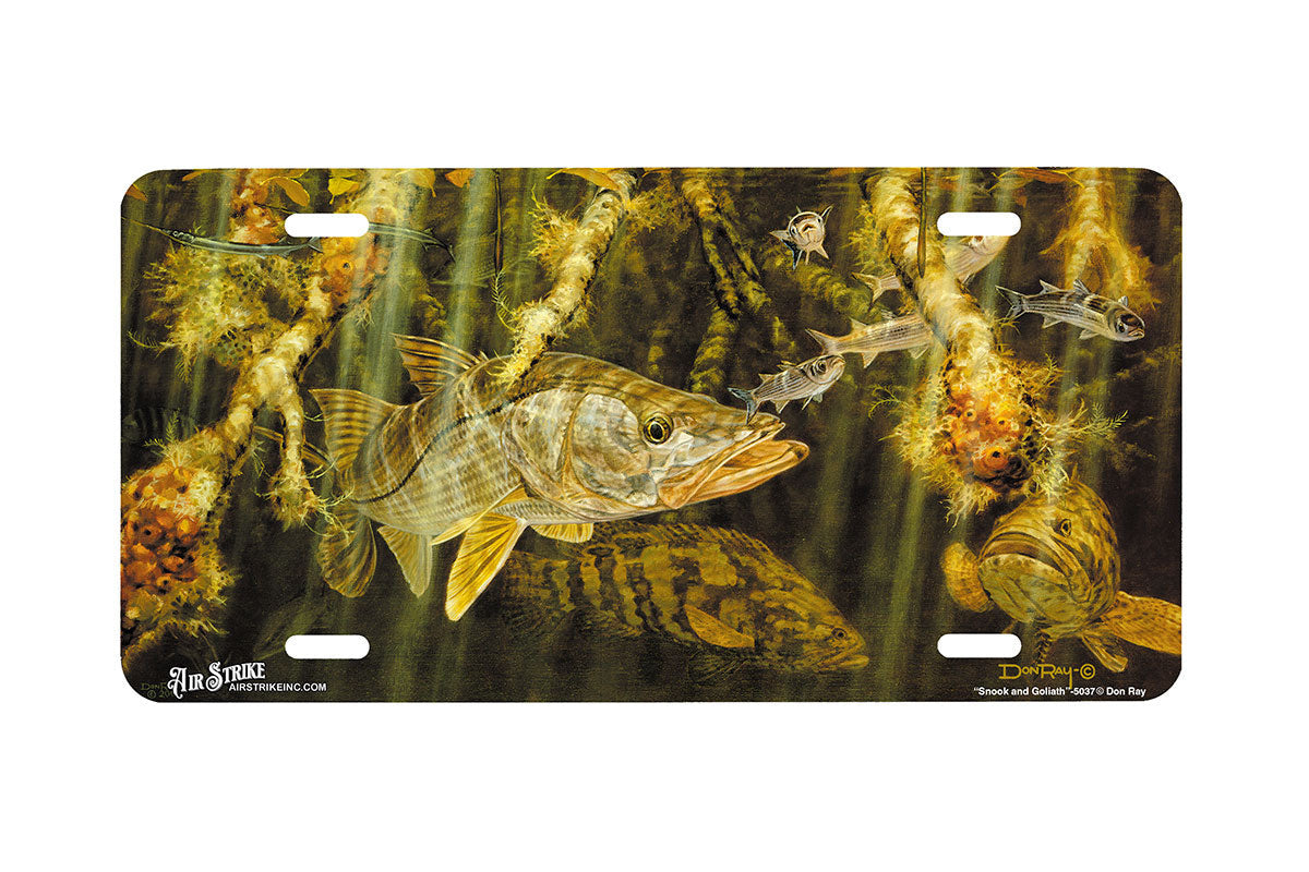 "Snook And Goliath" - Decorative License Plate