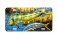 "Bull And Cow Dolphin" - Decorative License Plate