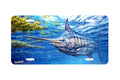 "Prowling Marlin" - Decorative License Plate