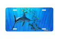 "Swordfish And Yellowtails" - Decorative License Plate