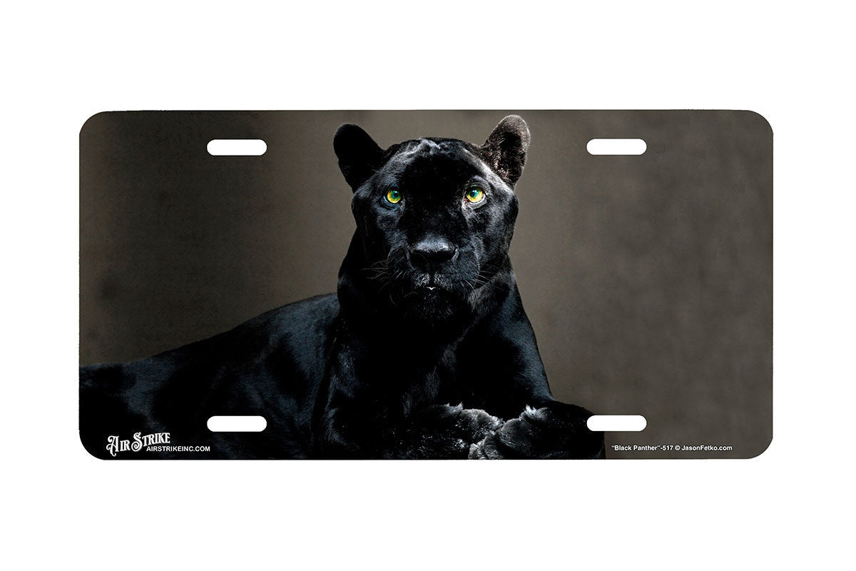 "Black Panther Portait" - Decorative License Plate
