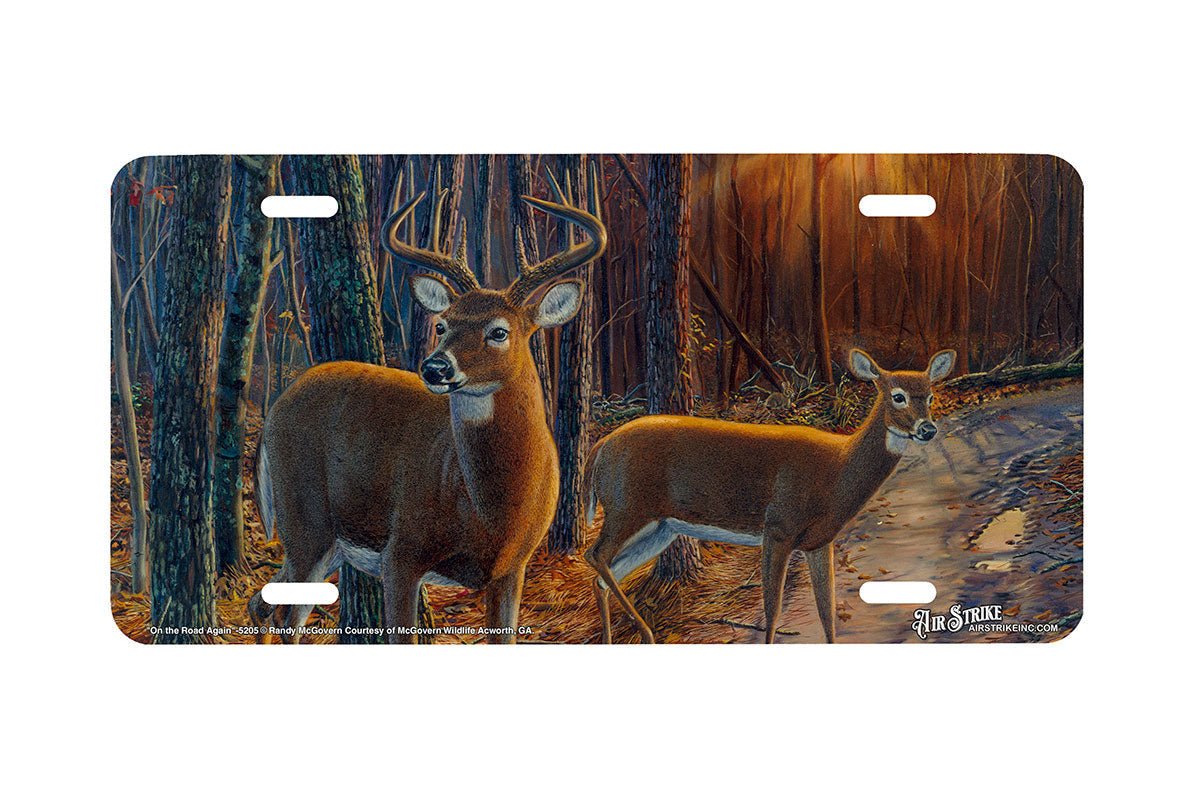 "On The Road Again" - Decorative License Plate