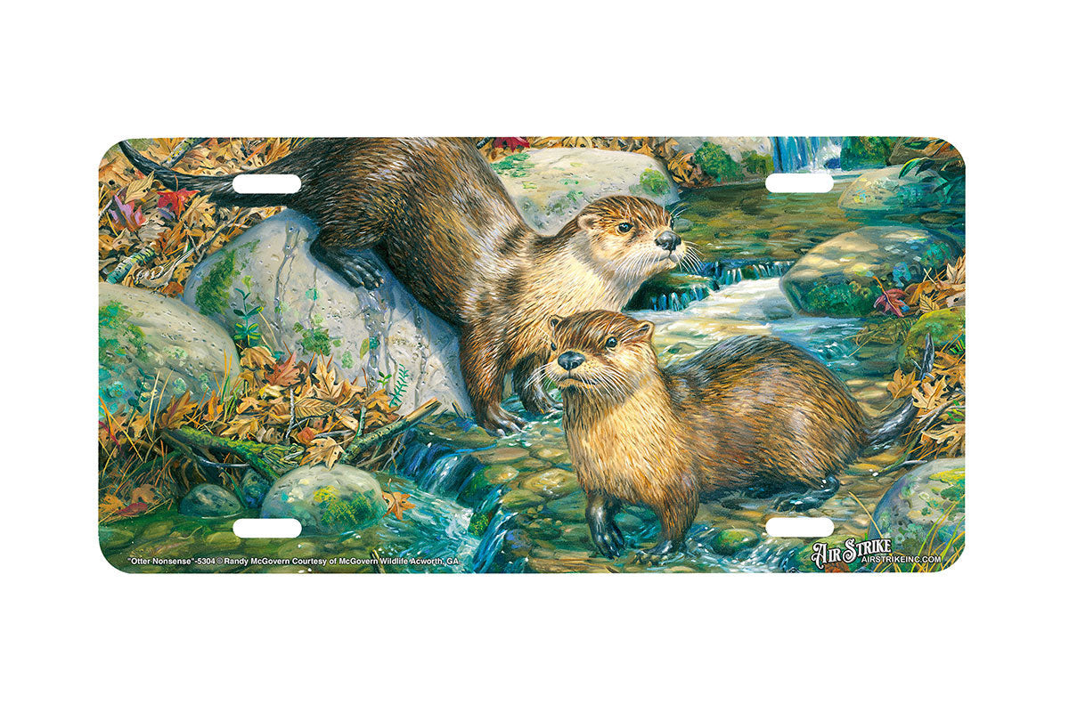 "Otter Nonsense" - Decorative License Plate