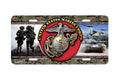 "Marines in Action" - Decorative License Plate