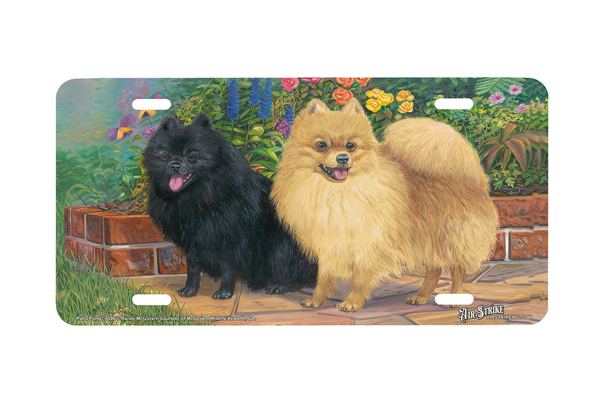 "Pati Poms" - Decorative License Plate