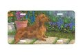 "Fluff And Flowers" - Decorative License Plate