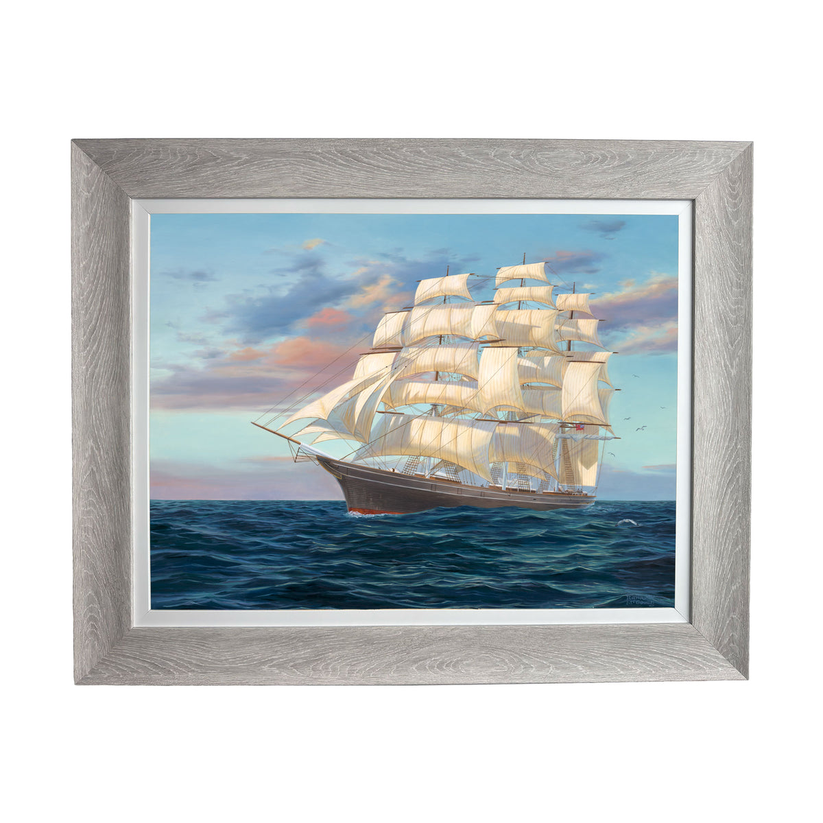The Cutty Sark – Tall Ship Framed Nautical Wall Art by Randy McGovern