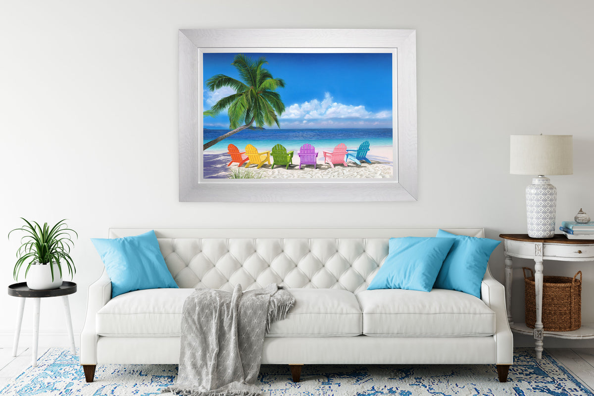 Paradise Awaits – Large Framed Coastal Wall Art