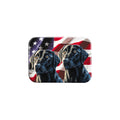 "American Black Lab Duo" - 2.5" X 3.5" Rectangle Fridge Magnets