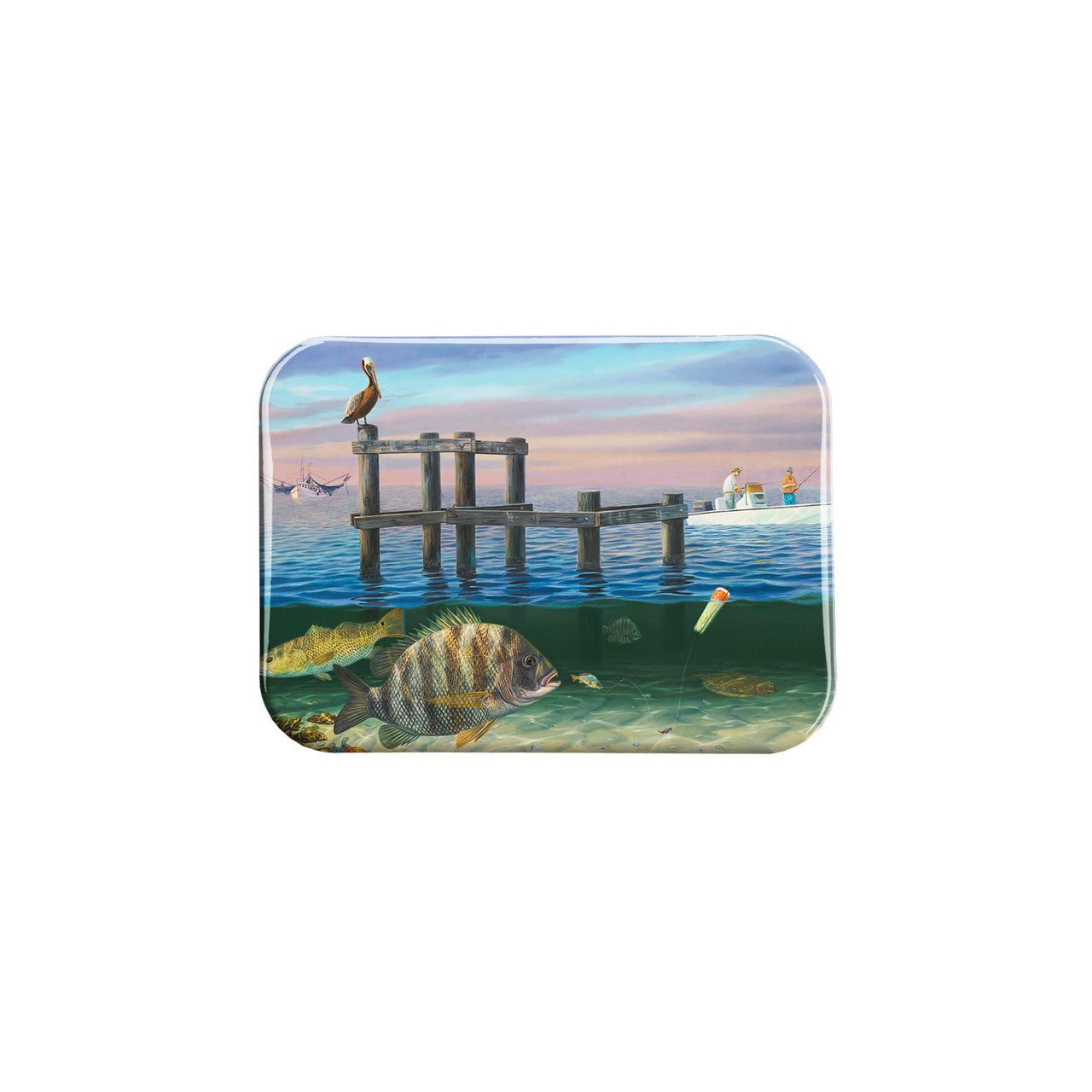 "Herding Sheep" - 2.5" X 3.5" Rectangle Fridge Magnets