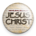 "Names of Jesus Christ" - 1" Round Pinback Button